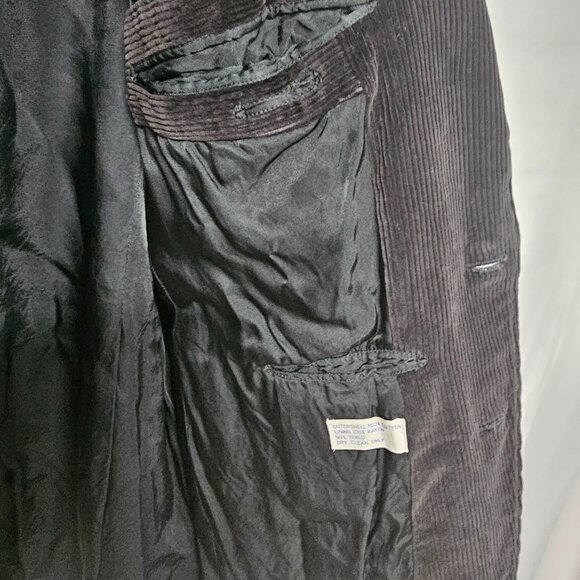 Vintage Urban Renewal Urban Outfitters Charcoal Gray Blazer Corduroy Preppy M - Picture 6 of 11